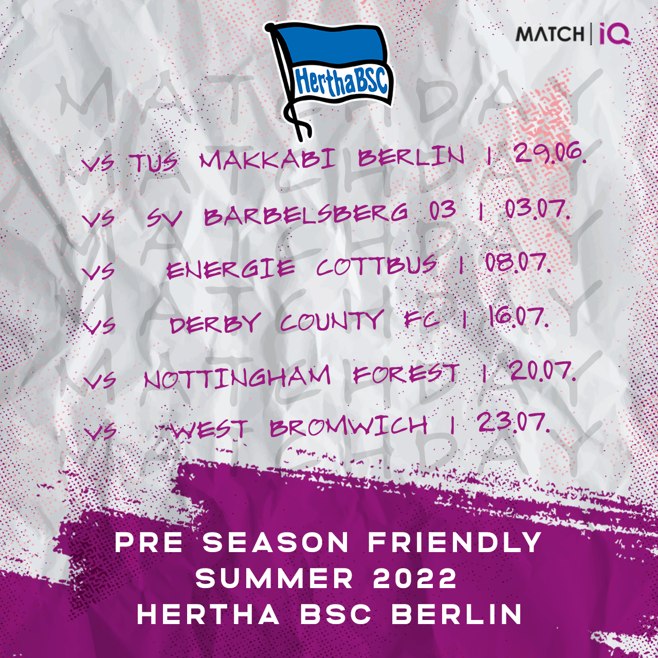 Hertha Match Calendar